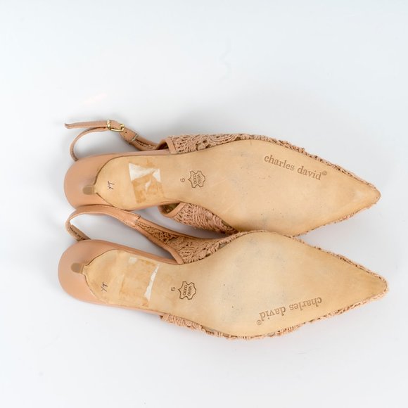 NWT Charles David Macrame lace pump - 9 - Picture 7 of 7